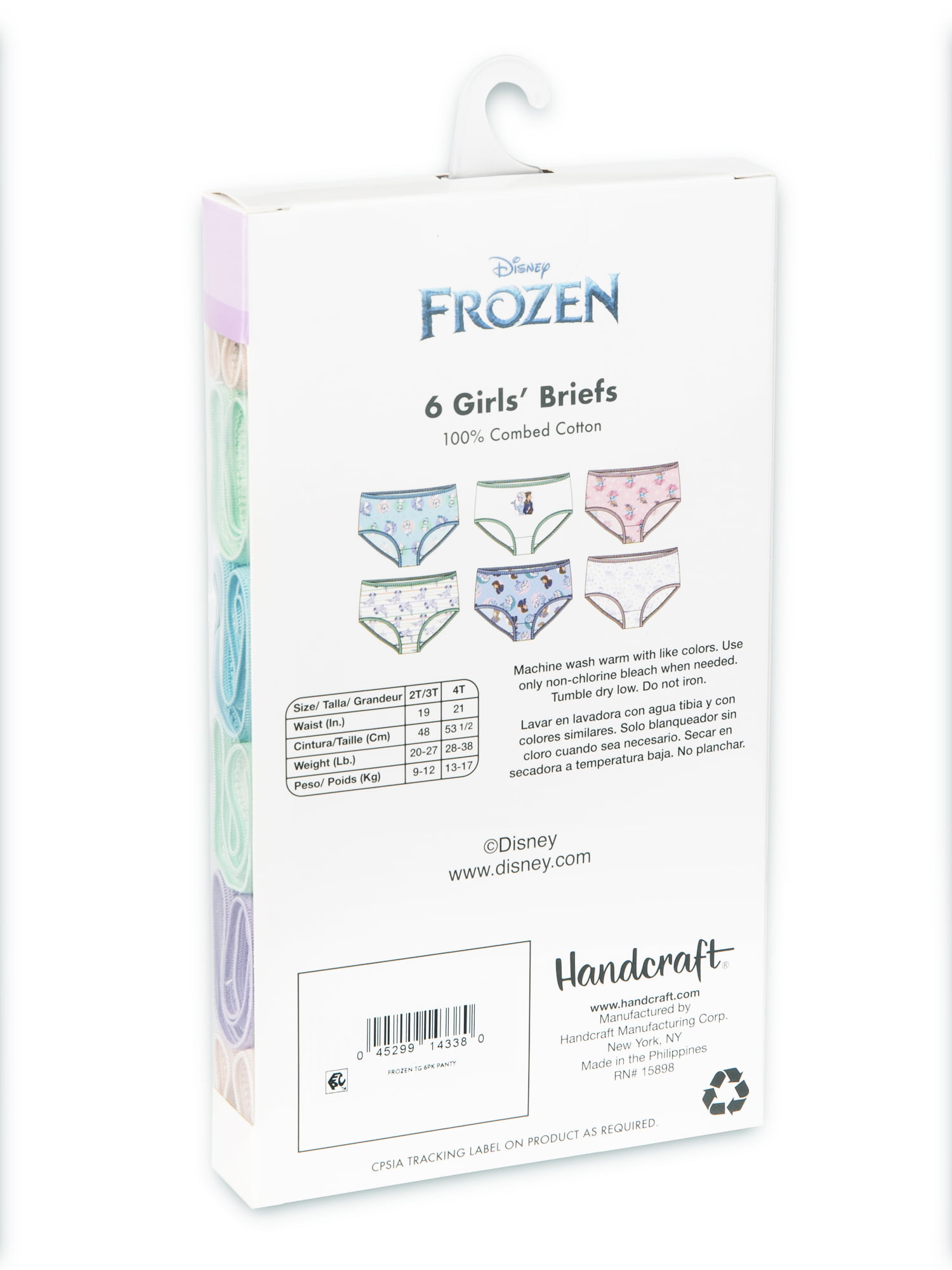 Frozen Toddler Girls Underwear, 6 Pack Sizes 2T-4T 