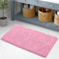 thumbnail image 2 of TECHMILY Extra Soft Chenille Bath Rug, Cloud White Microfiber Bathroom Rug with Non-Slip Backing, Super Absorbent, 20 x 30 in, 2 of 9
