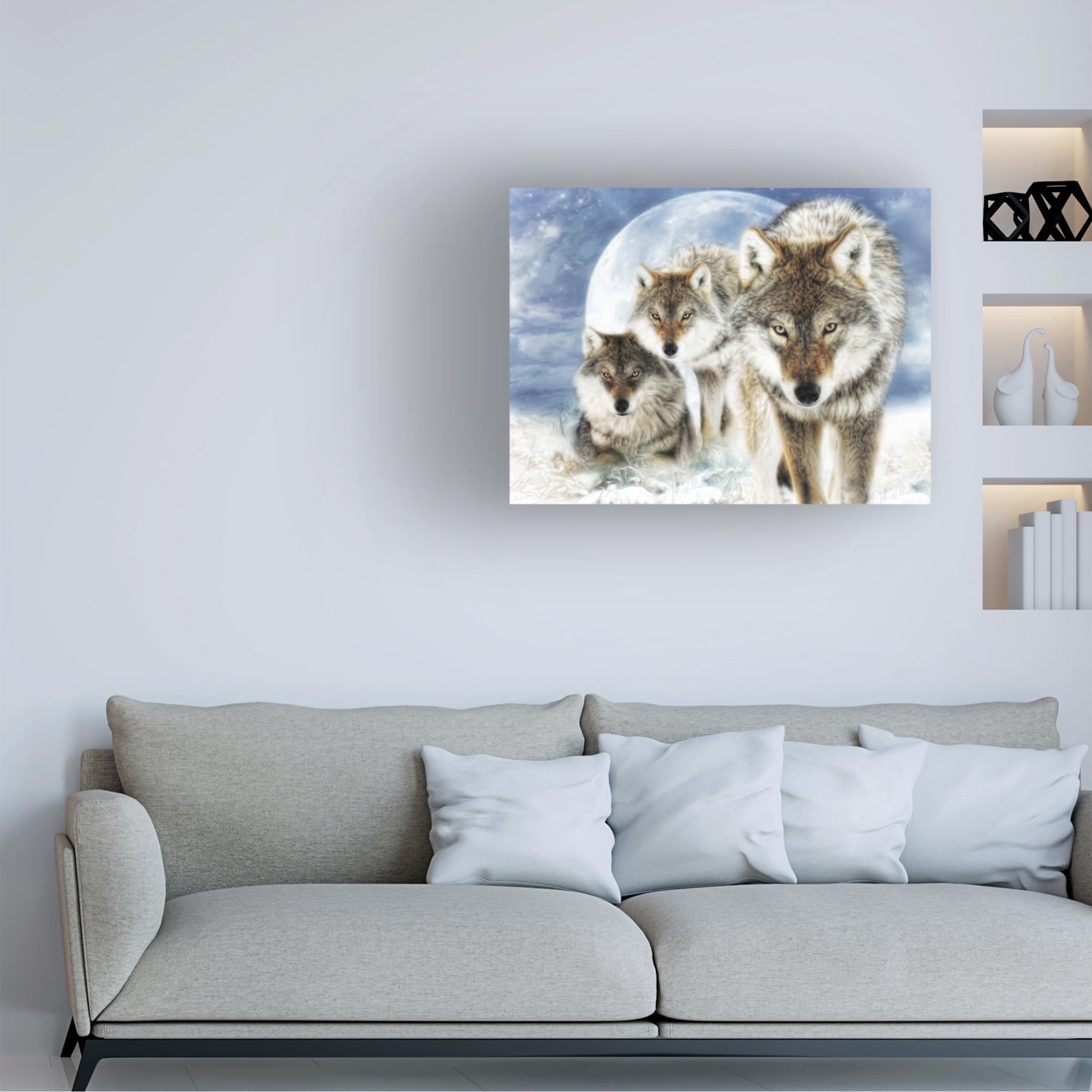 Canvas Wall Art - Trudi Simmonds 'Juxtapose' Wall Art for Living Room, Bedroom, or Office Décor by Trademark Fine Art - 47 x 35 Inches