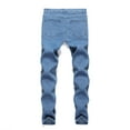 thumbnail image 4 of B91xZ Men's and Big Men's Regular Fit Jeans Low Rise Boot Cut Jeans,Blue M, 4 of 4