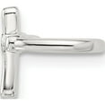 thumbnail image 2 of Sterling Silver E-Coated Polished Cz Cross Single Cuff Earring (Width 9) (Length 10.35) - Jbsp, 2 of 5