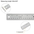 thumbnail image 2 of Unique Bargains 3pcs Stainless Steel Rulers with Non-Skid Backing 61cm/24' Inch and Metric Metal Ruler, 2 of 6