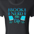 thumbnail image 4 of Inktastic Book Nerd for Life Women's T-Shirt, 4 of 5