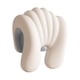 thumbnail image 2 of Almohada cervical para silla de oficina para hombres y mujeres, compacta, de espuma viscoelástica suave, soporte para el cuello. Blanco, 2 of 9