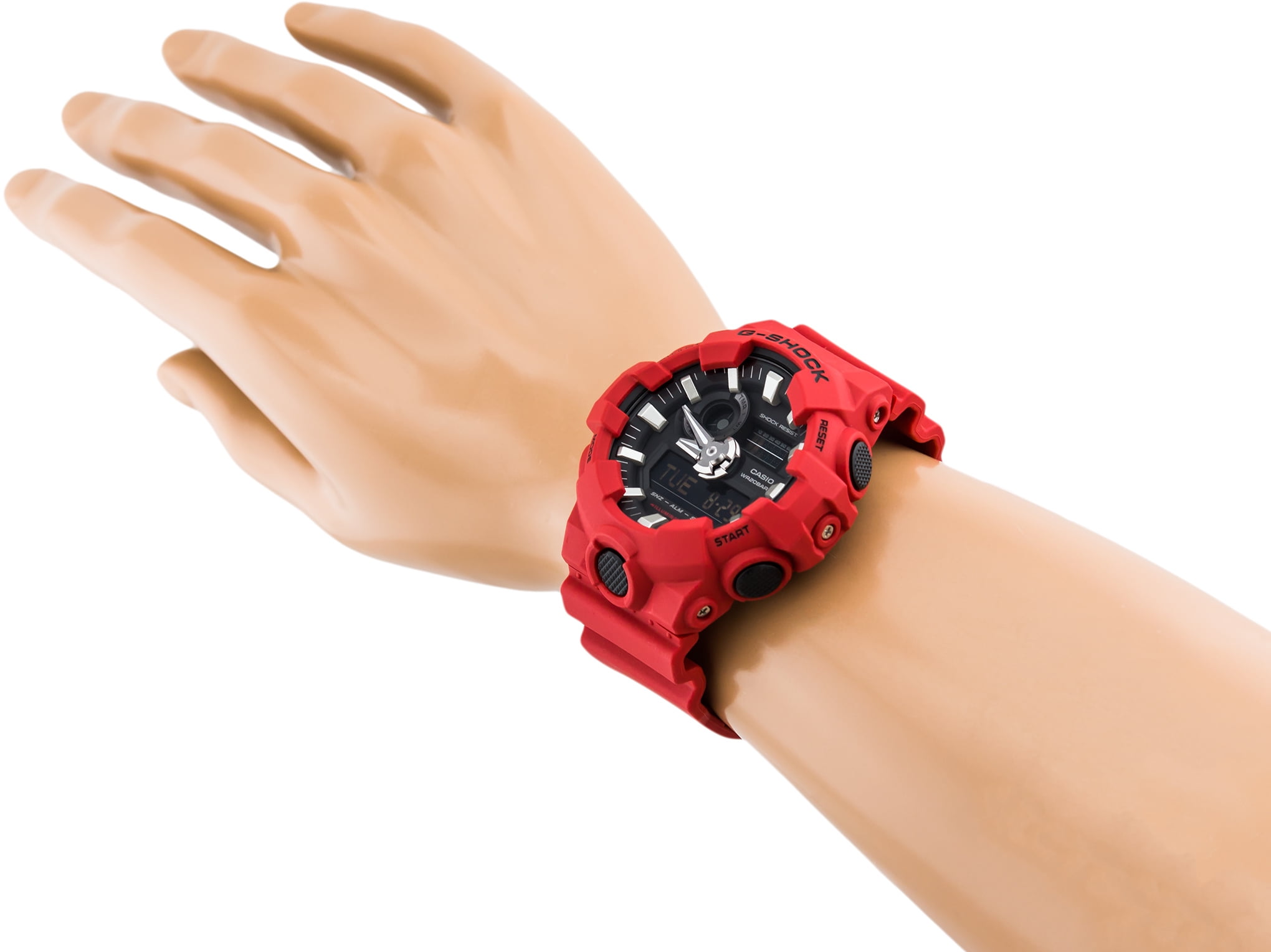 G Shock GA700 4A Red Analog Digital Watch 3D Dial LED Shock Water Resistant 5Yr Battery Walmart