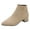 Beige, variant on Women's Low Heeled Ankle Boots Womens Shoes Waterproof Fashion Womens Dress Boots Winter Warm Womens Boots(Beige,8.5)