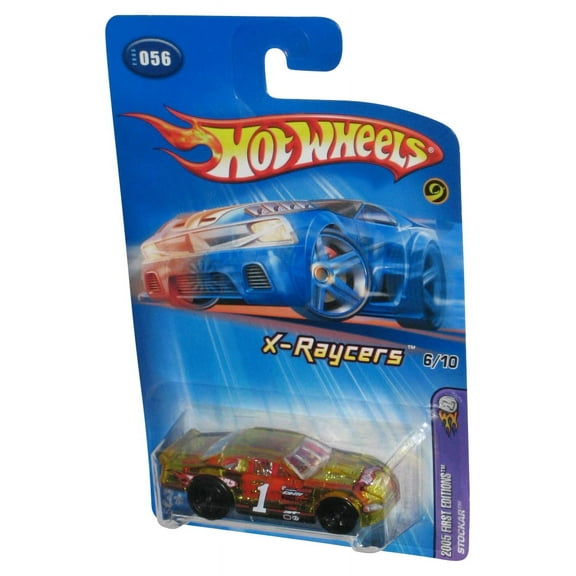 Hot Wheels 2005 First Editions X-Raycers 6/10 (2004) Yellow Stockar Car #056