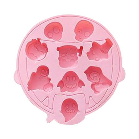 

Halloween Chocolate Mold Halloween Silicone Baking Mold Pumpkin Bat Skull Shape Silicone Cake Mold for Chocolate Candy Cookies Soap Gummy Jelly
