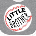 thumbnail image 4 of Inktastic Little Brother- Baseball Boys Baby Bib, 4 of 4