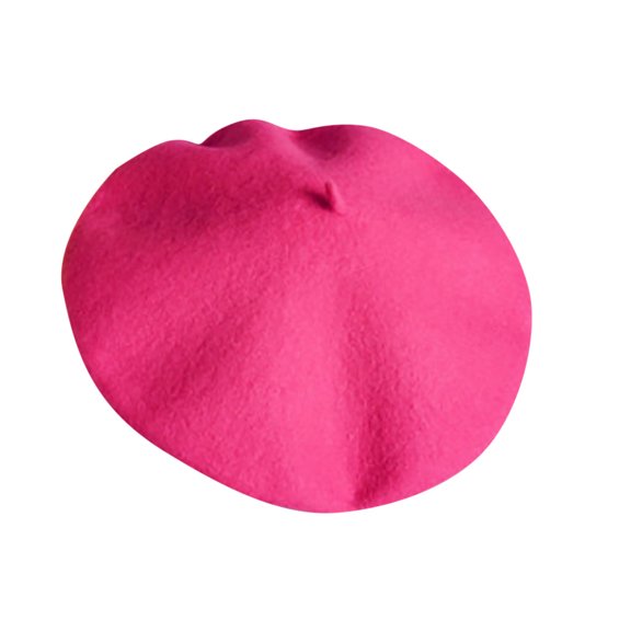 Ketyyh-chn99 Girls Hat Toddler Beret Hat Baby Girls Knit Hat Warm Knitted Hat Kids Fashion Hot Pink