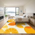 thumbnail image 3 of ODIKA 4'x6' Machine Washable Non-Slip Area Rug, Graphic Orange High Traffic Rug, Orange, 1052063, 3 of 7