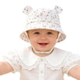 thumbnail image 5 of NIEWTR (UPF50+) Baby Toddler Sun Hat - Girls Bucket Hat Wide Brim Adjustable Summer Beach Hat for Kids Boys Girls 0-8 T(A-Rose Gold,3-12 Months), 5 of 6