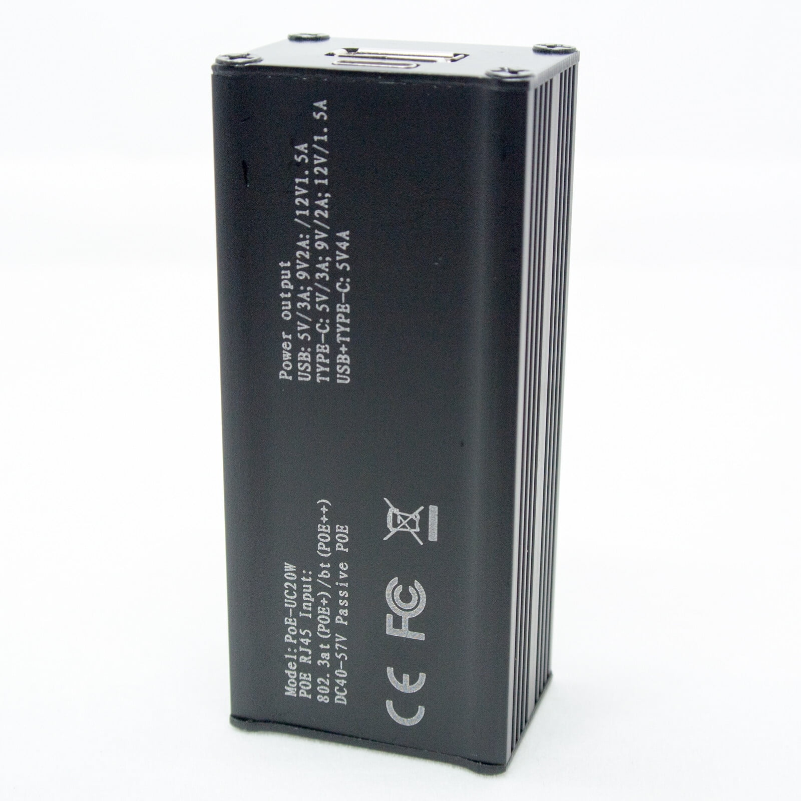 PoE to USB Type-c Dual port 20W Fast Charger PD PPS QC 4+/3.0 for phone tablet