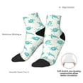 thumbnail image 4 of Uemuo Turtle Printed Crew Socks, Moisture-Wicking Socks, Athletic Socks for Men Breathable Cushion Socks Casual Sport Socks for Running Traveling, 4 of 6