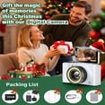 thumbnail image 2 of W&O Q5 4K Digital Camera, 180° Flip Screen Point and Shoot Camera with Ring Light, SD Card, White, 2 of 7