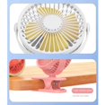thumbnail image 3 of 1200Mah Summer Clip-on Fan Portable Automatic Oscillating Head Fan Rechargeable High Wind Power Fan for Student Black, 3 of 6