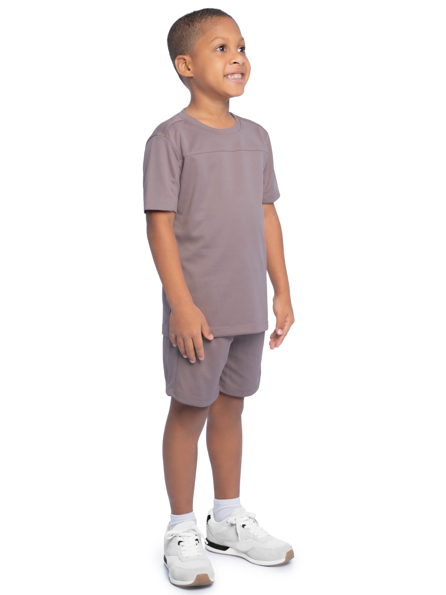 Athletic Works Boy's Active Short Sleeve T-Shirt and Short Set, Sizes 4/5-18