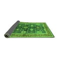 thumbnail image 2 of Ahgly Company Indoor Round Oriental Green Industrial Area Rugs, 7' Round, 2 of 4