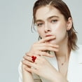 thumbnail image 2 of Fashion Crystal Ring Square Zircon Ring Magic Zirconia Opening Adjustable RingThe Best Gift for A Loved One, 2 of 4
