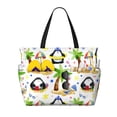 thumbnail image 1 of Fotbe Penguins On The Beach Bolsa de Viaje para Playa - Resistente al Agua, Bolsa Tote de Gran Capacidad y Ligera con 7 Bolsillos para Mujeres y Hombres, 1 of 7