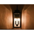 thumbnail image 4 of AA Décor 2 Light Outdoor Wall Lantern in matte black finish - 25"H x 8"W x 9.2"D, 4 of 5