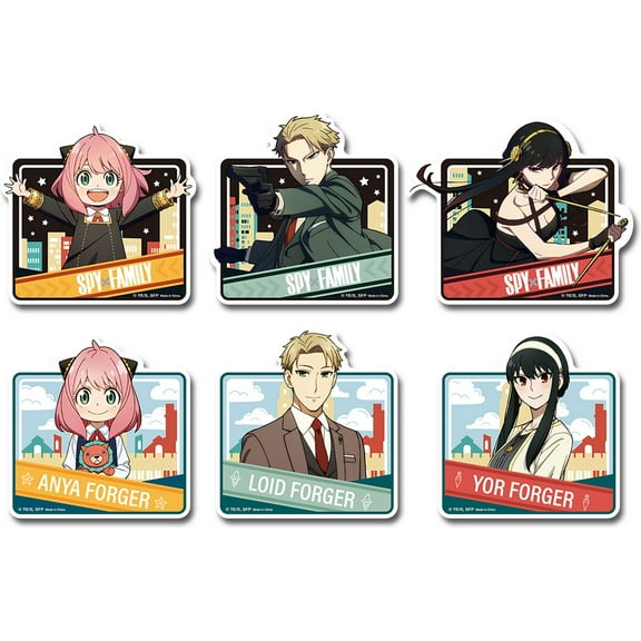 Spy X Family - Forger Family In City Die-Cut Sticker Set