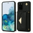 thumbnail image 2 of Dteck for Samsung Galaxy S20+ Wallet Case with Crossbody Lanyard, PU Leather Card Holder Purse Shockproof Phone Cover for Samsung Galaxy S20+,Black, 2 of 5