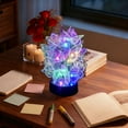 thumbnail image 5 of Tarmeek Handmade Butterfly Night Light, Multicolor LED Lamp Centerpieces Creates Dreamy Ambiance for Valentine's and Room, Romantic Tabletop Nightlight Glow for Her and Bedroom, 5 of 7