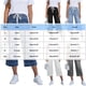 thumbnail image 4 of TaTaai Women's Relaxed Fit Capri Jeans Solid Color Cropped 7/8 Length with Drawstring Elastic Waist and Side Pockets for Casual Everyday Style Gift, 4 of 7