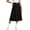 Black, variant on Children'S Summer Solid Color School Opening Season Relaxed Sports Elastic Waist College Skirt For Kids Pink 9-10Years