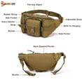 thumbnail image 3 of Spencer Men's Fanny Pack Nylon Bumbag Waist Bag Multi-pockets Hip Belt Bag for Outdoor Hiking Fishing Hunting "Black", 3 of 7