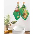 thumbnail image 2 of St. Patrick's Day Kitchen Dish Towels for Drying Dishes Set of 2, Funny Gnomes Beer Gold Coin Shamrock Green Waffle Weave Microfiber Hand Tea Bathroom Towels Quick Dry & Absorbent Towel 12x12, 2 of 7