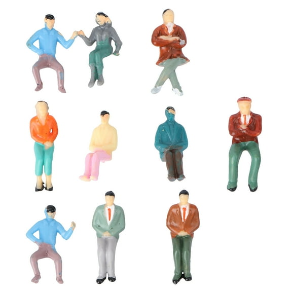 Milisten Bulk Mini Figurines Decorative Figure Multi-Colored 10Pcs