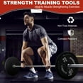 thumbnail image 5 of Signature Fitness Cast Iron Weight Plates, 2-Inch Hole, 2-Pack or 4-Pack Options (2.5LB–45LB), Black with Silver Numbers, for Standard Barbells, Dumbbells & Home Gym Strength Training, 5 of 7