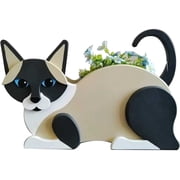 Coldlike Garden Cat Planters Animal Shaped Flower Pots Garden Pet Kitten Planters Animal Shaped Decoration for Outdoor Indoor Plants Storage Container