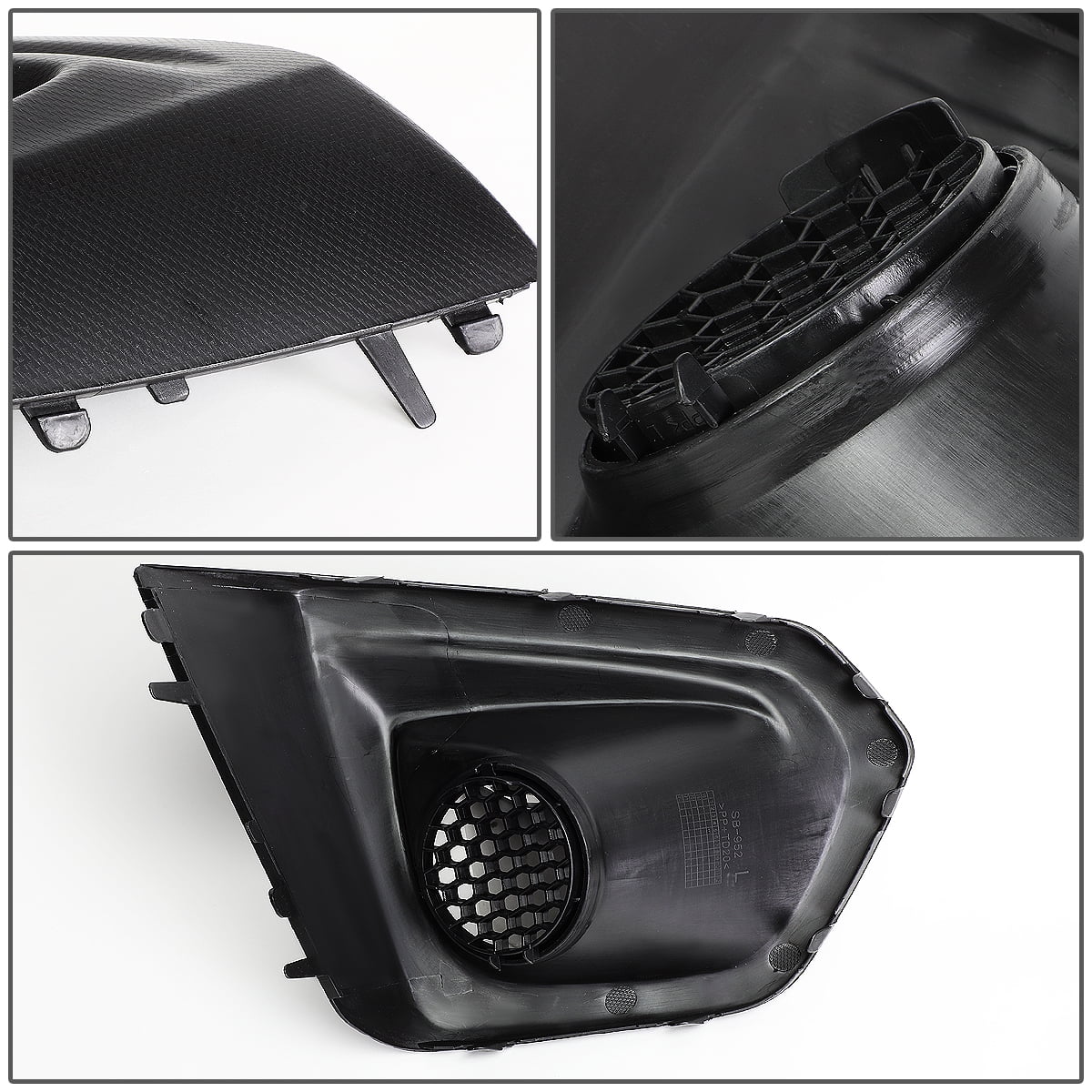 DNA Motoring For 2012-2014 Subaru Impreza Front Bumper Fog Light Lamp Bezel Cover Pair (Non WRX & STI Models Only)