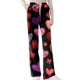 thumbnail image 4 of Resicozy Women's Valentine Pajama Pants Casual Long Pajama Lounge Pant Drawstring Sleepwear Heart Printed Design Red M, 4 of 7