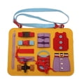 thumbnail image 1 of Tablero de actid sensorial Montessori para pequeños para aprender a vestirse, tablero sensorial de habilidades básicas para de 1 2 3 4 Baoblaze juego de mesa ocupado, 1 of 8