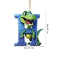 thumbnail image 4 of Adorno Acrílico Con Forma Letra H Dinosaurio para Navidad Coche Plano 2D, 4 of 4