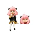 thumbnail image 2 of 16 CM Anime Spy X Family PVC Anya Loid Yor Forger Chibi Anua figura con Base figurita modelo muñecas juguetes regalos para niños zhangyuxiang LED, 2 of 2