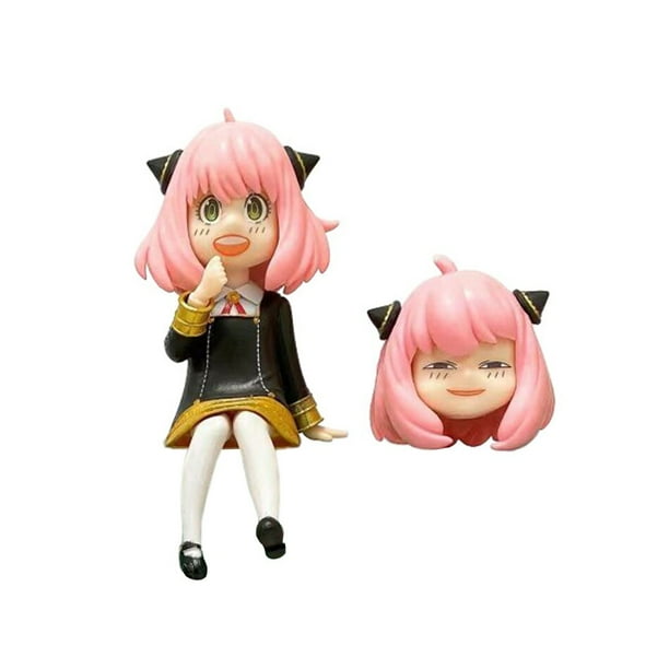 Figura de Anime Spy X Family de PVC, figura con Base, Anya, Loid, Yor Forger, Chibi, Anua, modelo, muñecas, juguetes, regalos para niños, 16CM Fivean Figuras de anime