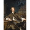 thumbnail image 2 of Jean-Marc Nattier 19x24 Black Ornate Framed Double Matted Museum Art Print Titled: Joseph Bonnier De La Moson (1745), 2 of 5