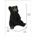 thumbnail image 3 of Hi-Line Gift Ltd. Sitting Black Bear Cub with Head Up, 3 of 6