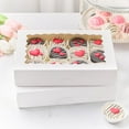 thumbnail image 6 of Kucoele 20 PCS Bakery Boxes with Window, 12 x 8 x 2.5 Inches Pastry Boxes Auto-Popup Treat Boxes for Chocolate Covered Strawberries, Cookies, Muffins, Donuts, Breakable Hearts, 6 of 7