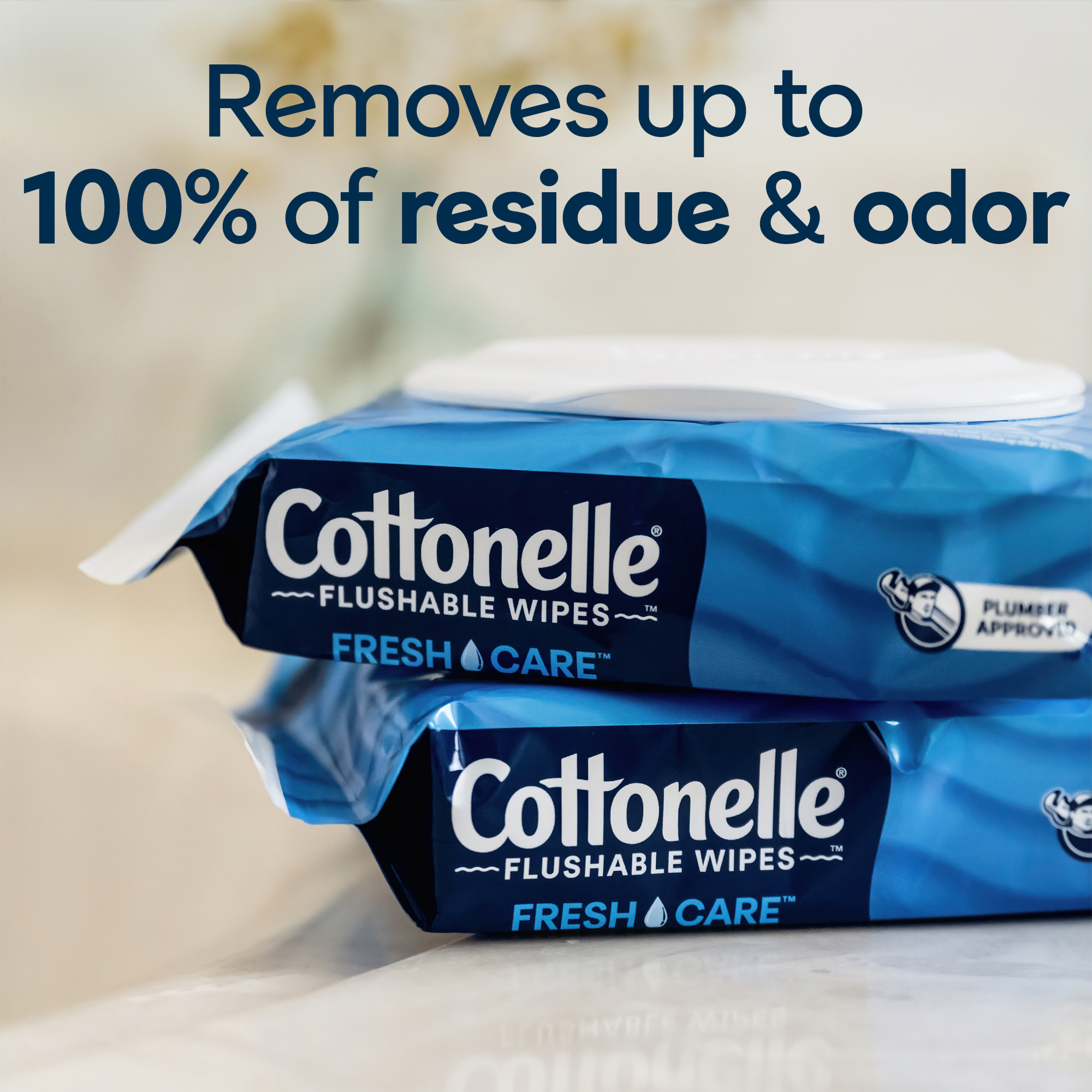 Cottonelle Fresh Care Flushable Wipes, 2 Flip-Top Packs - image 3 of 11