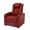 Red, variant on comfiroom Leather Home Theater Seating Classic Series Dual Power Movie Gaming Recliner Sofa with  with Tray Table