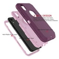 thumbnail image 4 of iPhone XR Cases, Sturdy Phone Case for iPhone XR 6.1", Tekcoo Full-Body Shockproof Protection Heavy Duty Armor Hard Plastic & Shock Absorption Rubber Rugged Bumper 3-in-1 Case Cover, 4 of 8