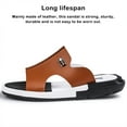 thumbnail image 2 of Qarigey 2 piezas de sandalias de playa Slipon para hombre, zapatillas de cuero con punta abierta para fiesta en la piscina, zapatos, calzado, Type2 NO2, 2 of 6
