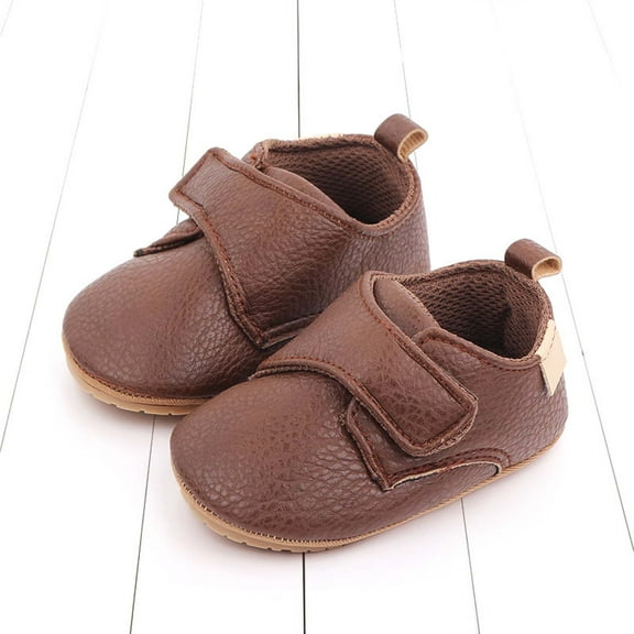 piuwrlz Antis Slip Shoes For Toddler Girls Baobao Shoes Prewalker Soft Antiskid Soft Sole Babys Shoe Coffee Size 11