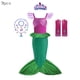 thumbnail image 4 of Disfraz de La Sirenita de Disney para niña, disfraz de princesa Ariel, manga voladora, fantasía, fiesta de carnaval, Cosplay, ropa para niños, 2024, 4 of 5